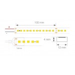 Tira LED 230V monocolor 14W/mt 140L/mt. SMD 2110 IP67 12x4mm corte cada 100mm, Venta por metros